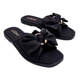 Evento Pantuflas De Mujer Con Lazo Negro Becky