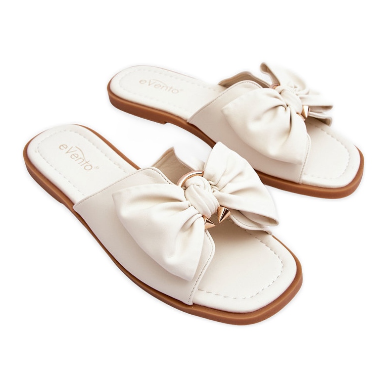 Zapatillas blancas para mujeres con arco blanco