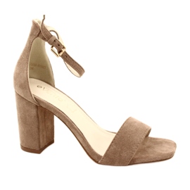 Evento Sandalias Beige Tacón Alto 23SD35-5560