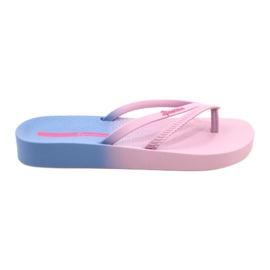 Flip-flops femeninos Ipanema recreativo 83385 AJ183 Pink-Blue rosa