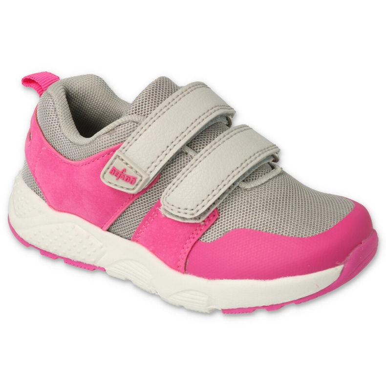 Befado deportivo infantil con velcro, gris y rosa, 516X247 rosado