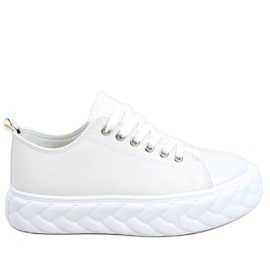 BM Zapatillas de mujer Agila Blanco