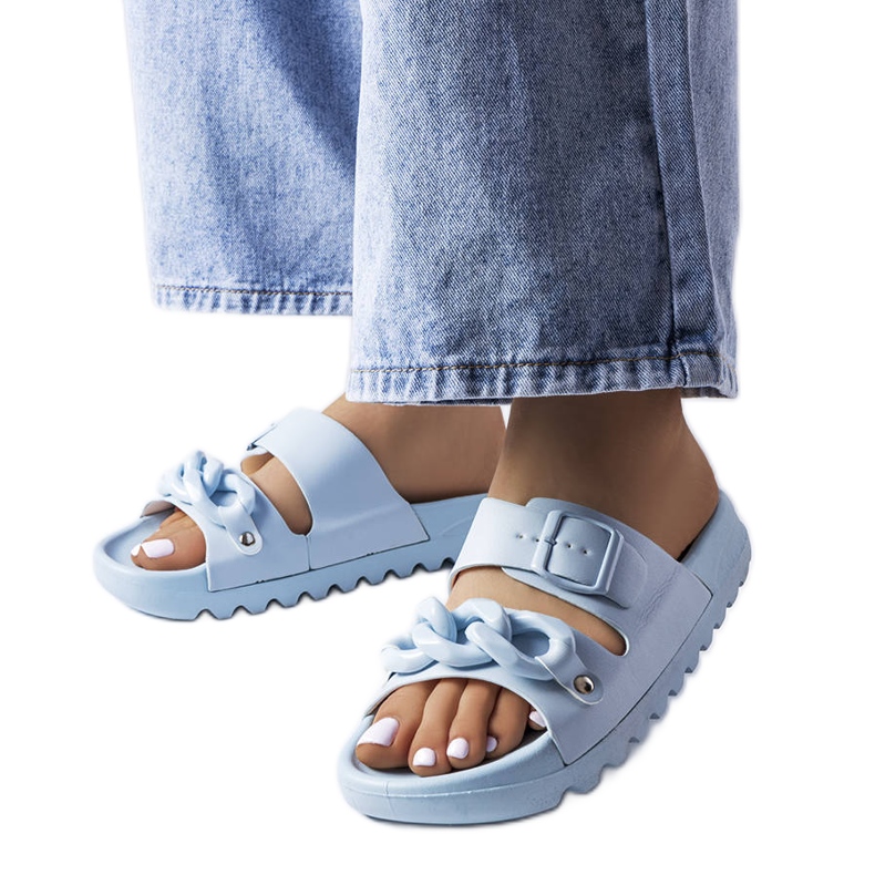 Chanclas Étoile de goma azul