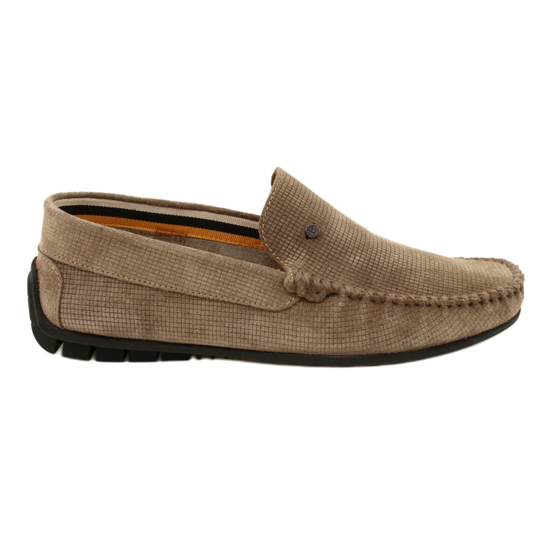 Filippo Mocasines de hombre beige, piel serraje, MP923/23 TP, beige