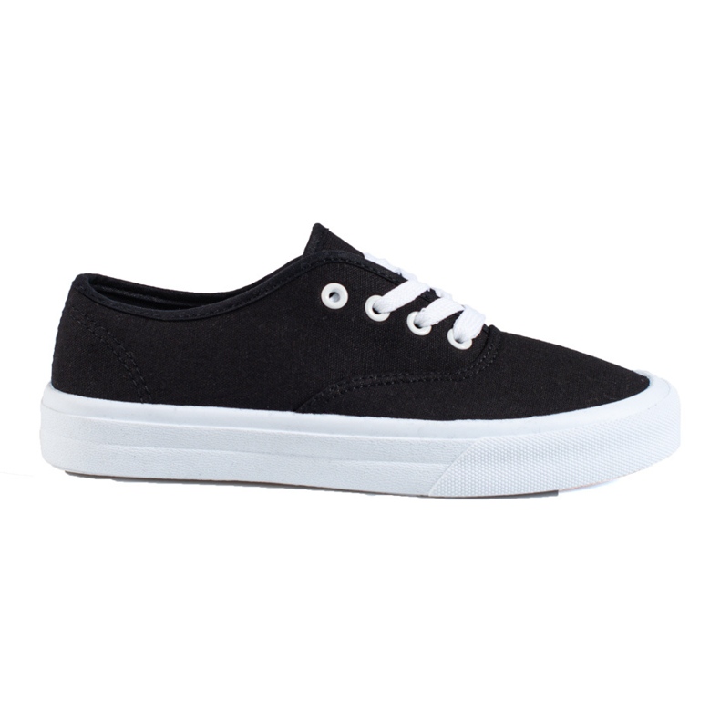 Zapatillas clásicas con cordones para mujer Shelovet negro