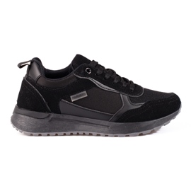Deportivas de mujer Shelovet de ante negro Deportivas de mujer Shelovet de ante negro