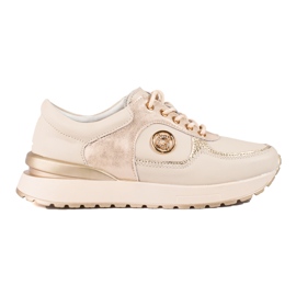 Deportivas mujer Shelovet piel beige