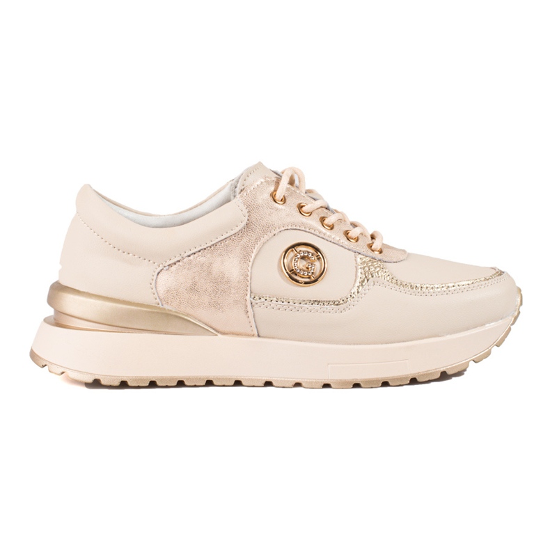 Deportivas mujer Shelovet piel beige