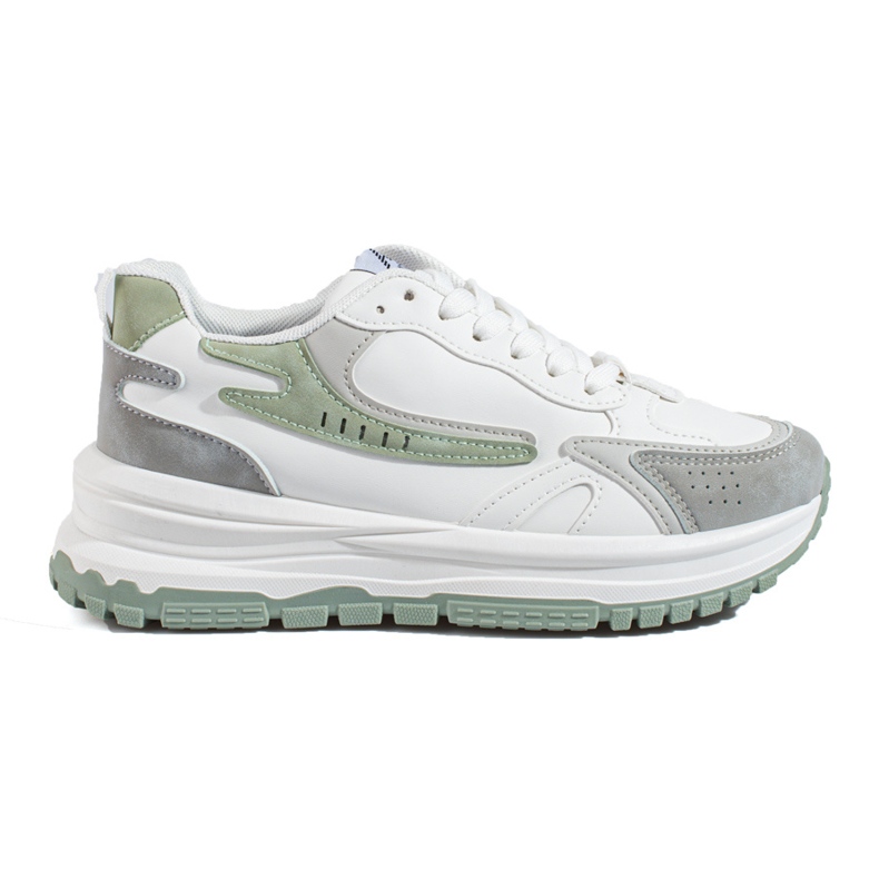 Zapatillas de mujer con suela gruesa Shelovet blanco.