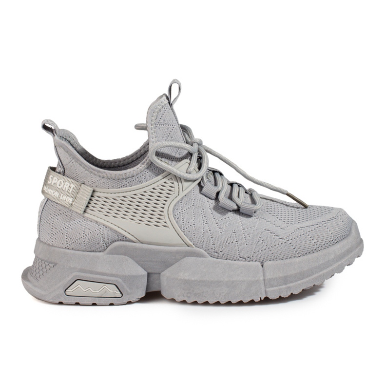 Shelovet sneakers grises calados para mujer
