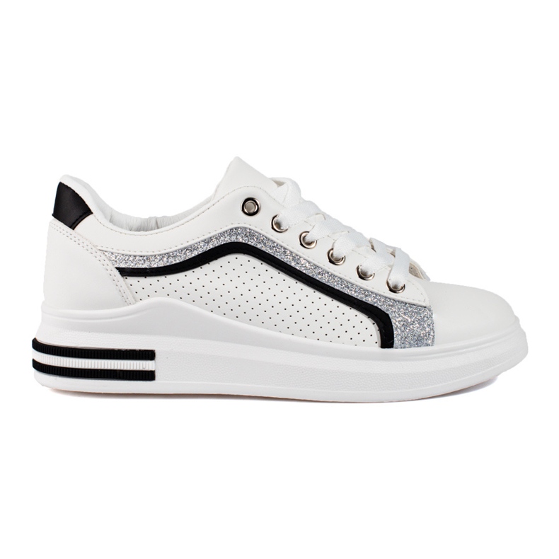 Zapatillas Shelovet de mujer en una plataforma alta blanco