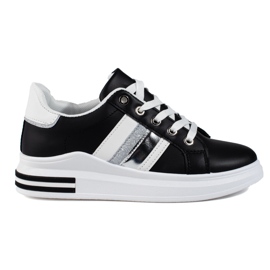 Zapatillas deportivas de mujer en blanco y negro Shelovet sneakers