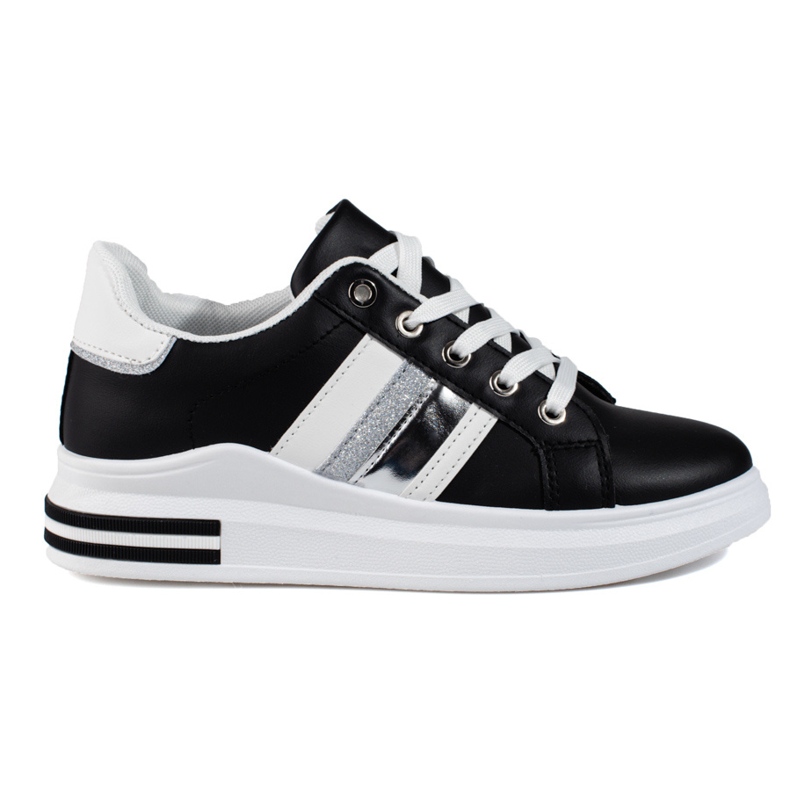 Zapatillas deportivas de mujer en blanco y negro Shelovet sneakers