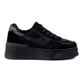 Botas plataforma mujer ante negro Shelovet