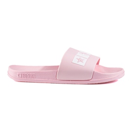 Clásicas zapatillas de casa de mujer rosa Big Star FF274A201600 rosado