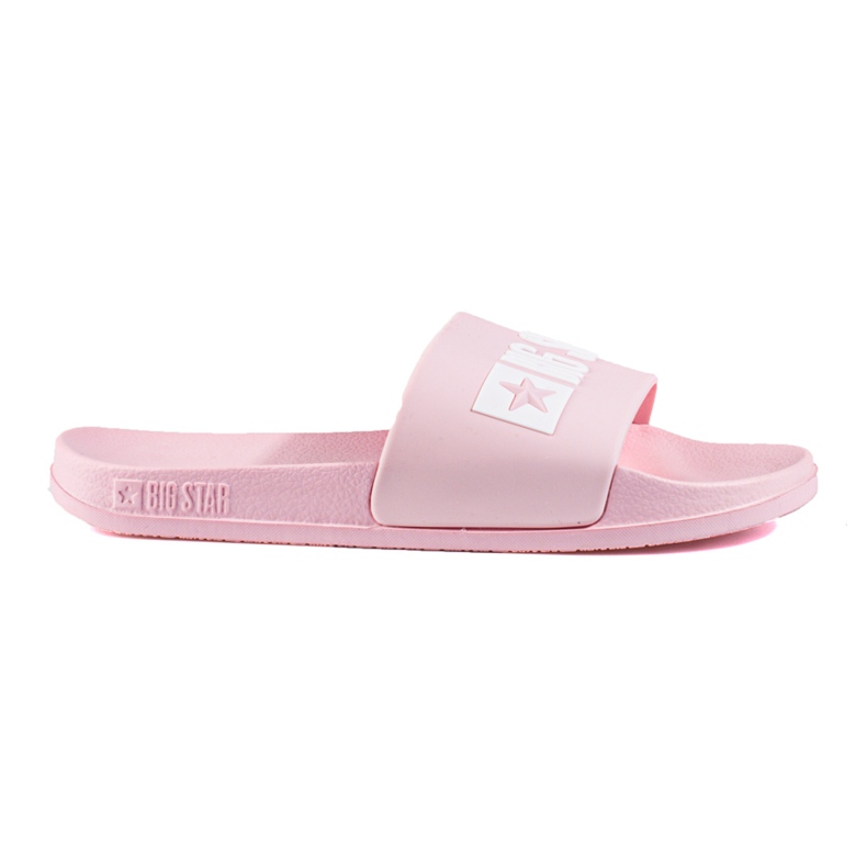 Clásicas zapatillas de casa de mujer rosa Big Star FF274A201600 rosado