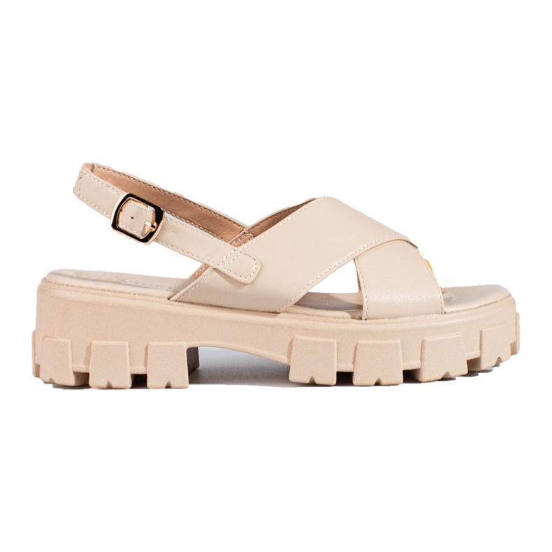 Sandalias beige con plataforma de Vinceza