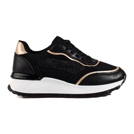 Deportivas mujer plataforma Shelovet negro