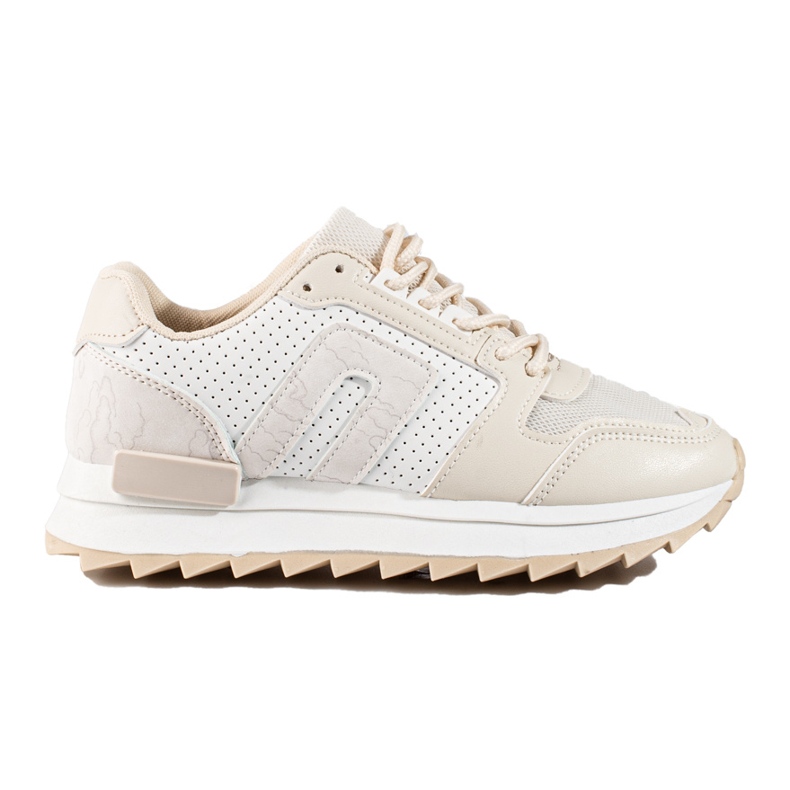 Zapatillas beige con suela gruesa de Shelovet