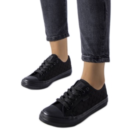 Big Star LL274072 zapatillas negras de malla negro