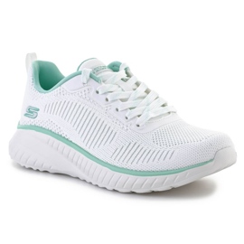 Skechers Bobs Squad Chaos Parallel Lines Zapatos W 117212-OFWT blanco