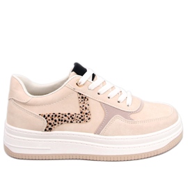 BM Zapatillas con plataforma de Boyd Beige BM Zapatillas con plataforma de Boyd Beige
