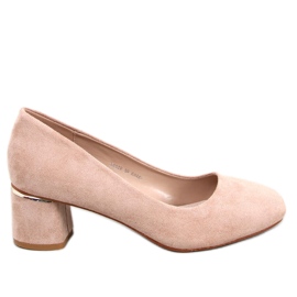 Seastar Zapatos de salón Chelsea caqui con punta redonda beige