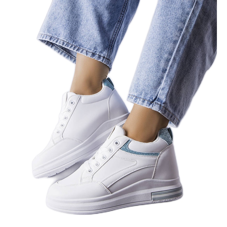 Deportivas blancas con aplicaciones de purpurina de Bonevil blanco