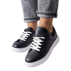 Deportivas negras con grabado Dreux negro