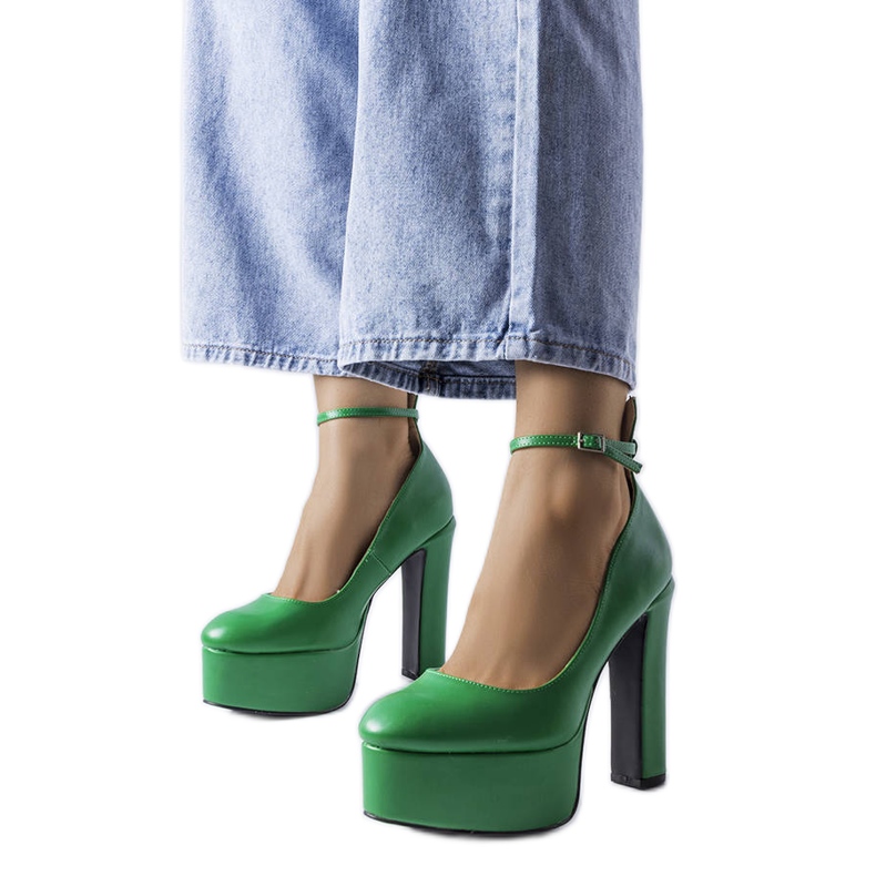 Zapatos de tacón verdes de Hervé Zapatos de tacón verdes de Hervé