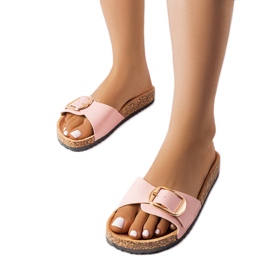 BM Chanclas rosas con hebilla de Benoit