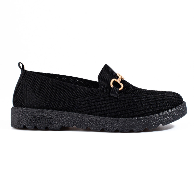 Slip on mujer tejido Shelovet negro