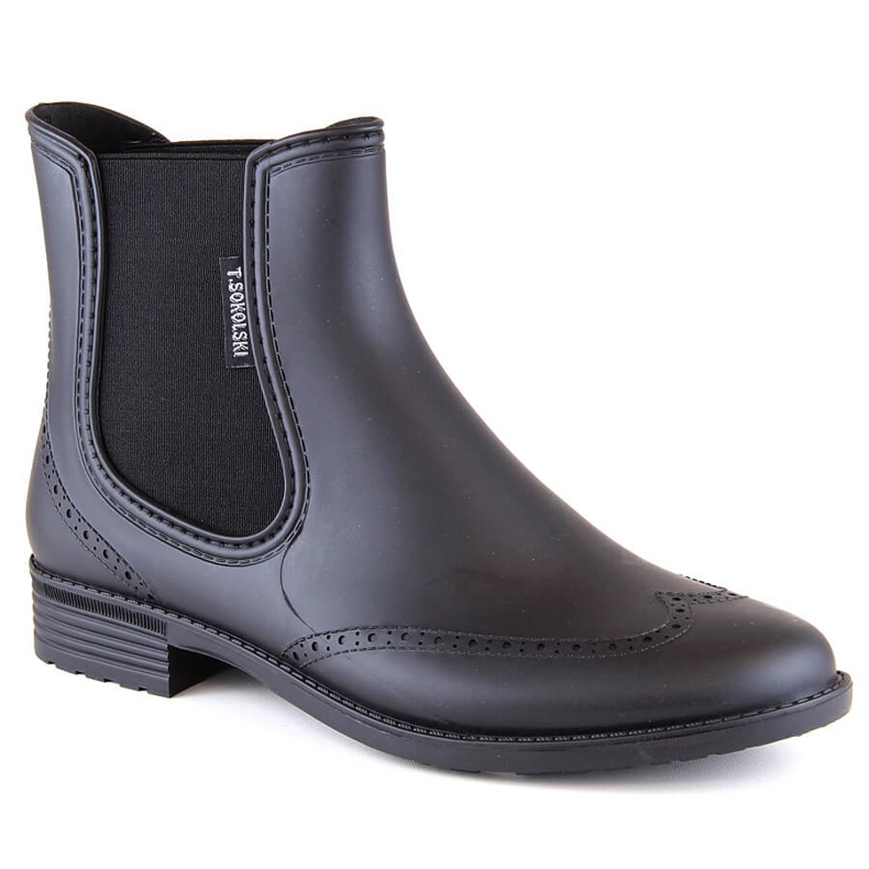Botas impermeables sin cordones para mujer negras T.Sokolski KAL23-01 negro