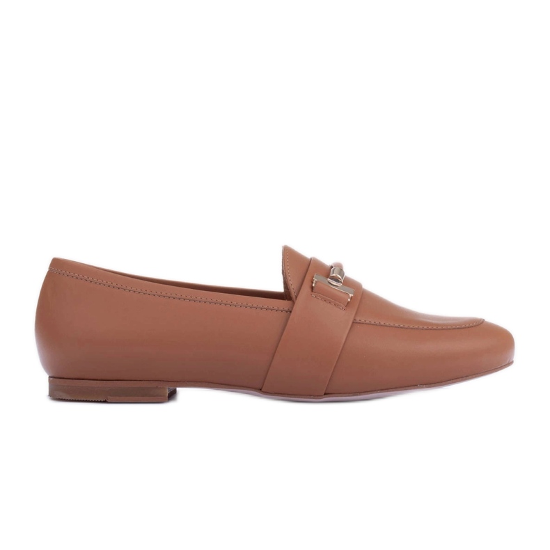 Marco Shoes mocasines dorados marrón