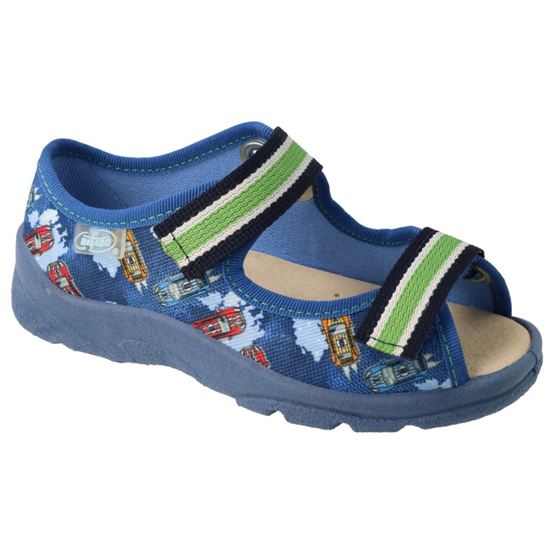 Befado Children's Shoes 869x163 Inserto de cuero azul