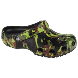 Chanclas Crocs Classic Spray Camo Clog 208305-001 verde