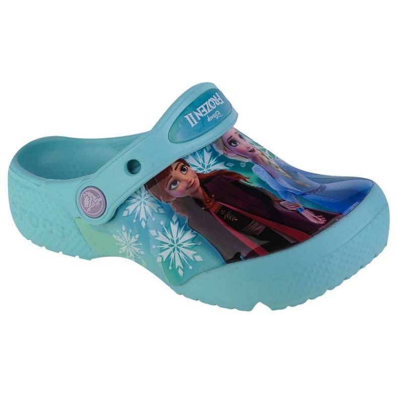 Zuecos Crocs Fl Disney Frozen Ii T Clog Jr 206804-4O9 azul