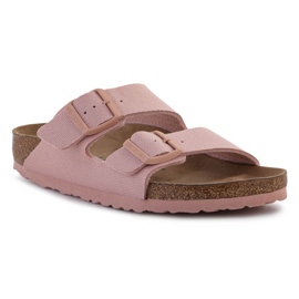 Birkenstock Arizona Rivet Logo Pantuflas W 1021473 rosa