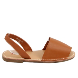 BM Sandalias de mujer Sloan Camel marrón BM Sandalias de mujer Sloan Camel marrón