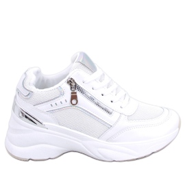 BM Zapatillas blancas con cuña Mcbride blanco
