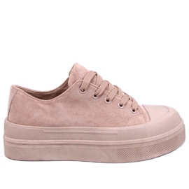 Zapatillas Curtis caqui con plataforma beige