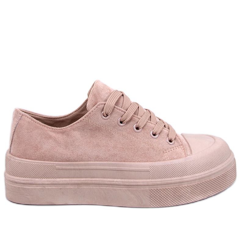 Zapatillas Curtis caqui con plataforma beige