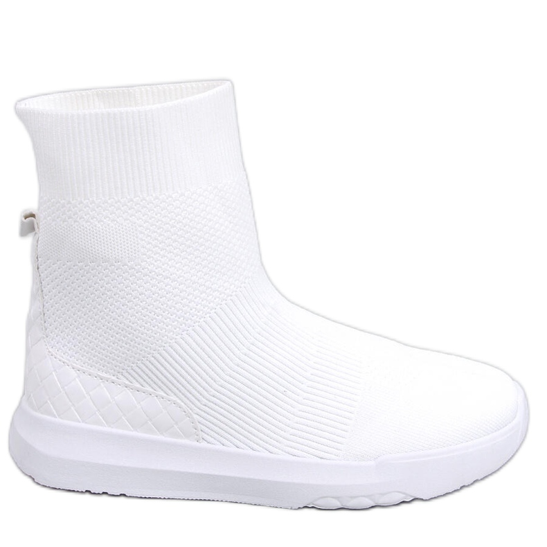 Zapatillas estilo calcetín Ervin White blanco