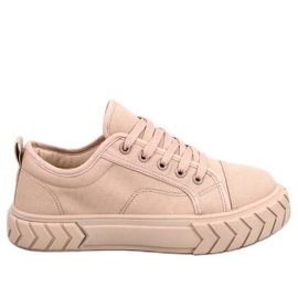 PA1 Deportivas de mujer con plataforma Hampton Khaki beige