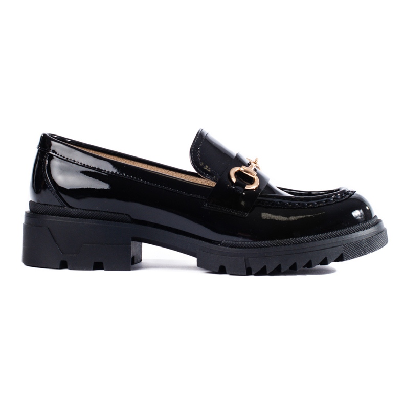 Mocasines lacados en negro de Shelovet