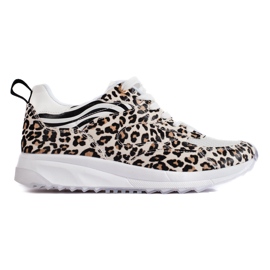 Deportivas de mujer Shelovet con estampado de leopardo negro