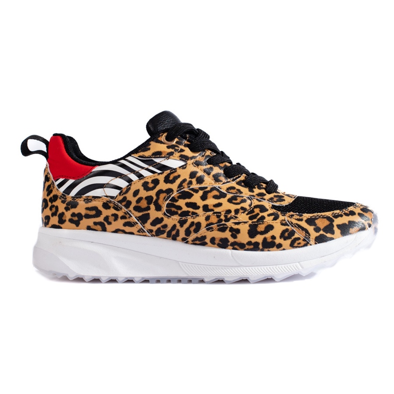 Deportivas de mujer Shelovet con estampado de leopardo beige