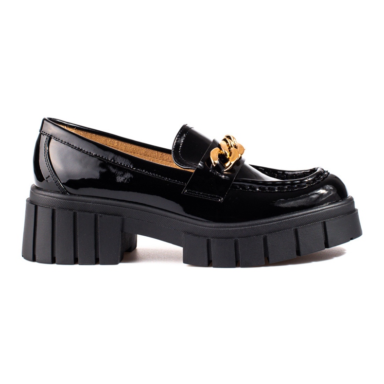 Zapatos plataforma lacados negros Shelovet