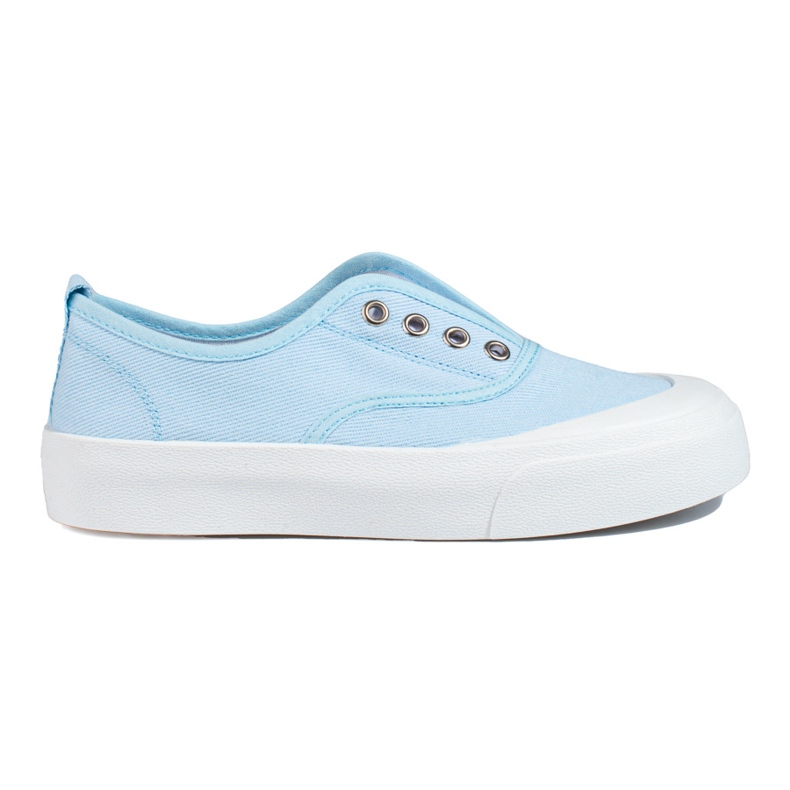 Zapatillas slip-on con plataforma azules de Shelovet