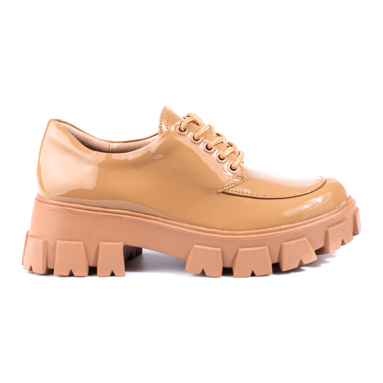 Zapatos de cordones Shelovet beige con cordones